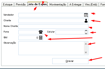 Formulário de lista de espera